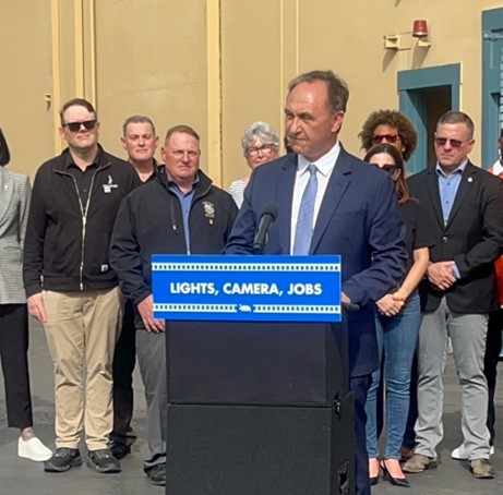 Photo of Asm. Zbur for Hollywood Film Tax Credit Expansion