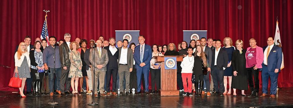 Group photo of Asm. Zbur with community leaders