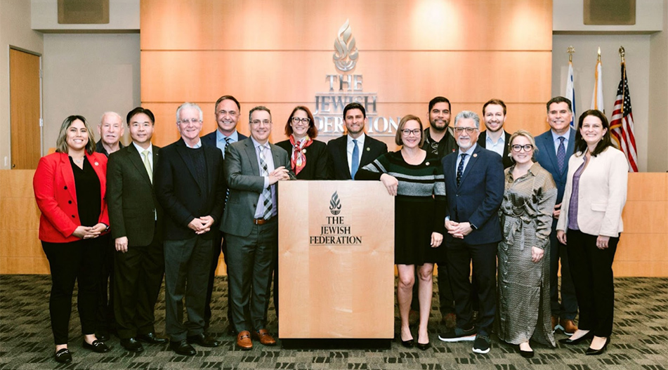 Group photo of Asm. Zbur with other elected officials