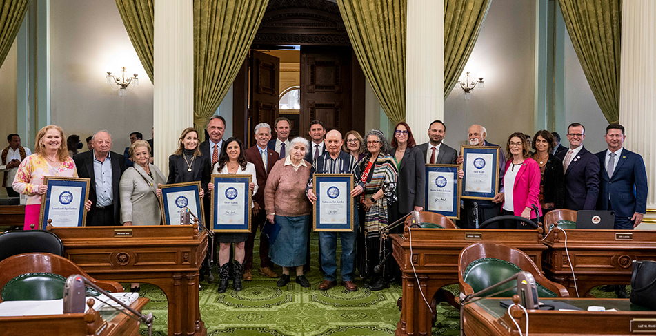 Group photo of assemblymembers and honorees