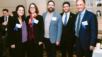 Los Angeles Councilmember Katy Yaroslavsky, Asm. Laura Friedman, JQ International Exec. Dir. Niel Spears, Asm, Jesse Gabriel and Asm. Zbur