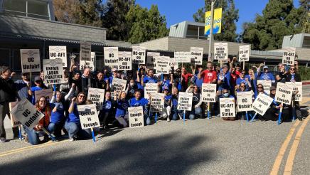 Group photo of protesters