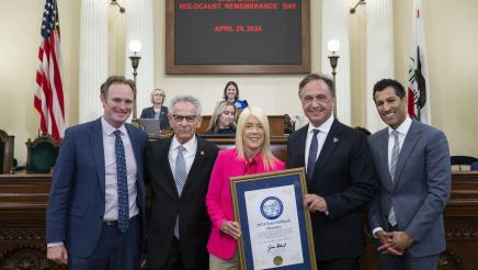 Asm. Zbur, Speaker Rivas and others honoring special guest