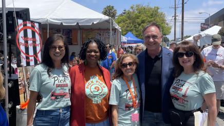 From Left: Jae Wu, State Sen. Lola Smallwood-Cuevas, Terri Tippit, Asm. Zbur, and Dr. Sheida Ashley