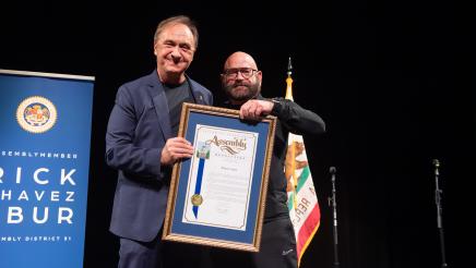 Melrose Action receives the AD51 Community Excellence Award for Public Safety Advocacy.