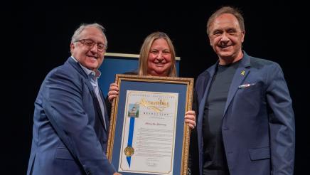 Mickey Fine Pharmacy receives the AD51 Small Business of the Year Award.
